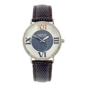 Blancpain Vintage 18k White Gold Silver Dial 33mm Manual Wind Men's Watch